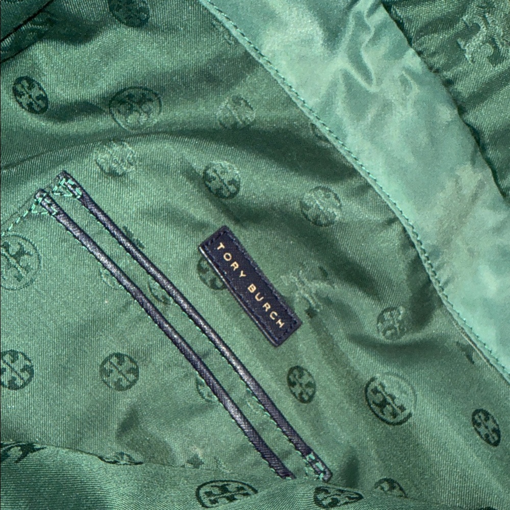 Tory Burch Green and Black Tote Bag - Picture 9 of 11
